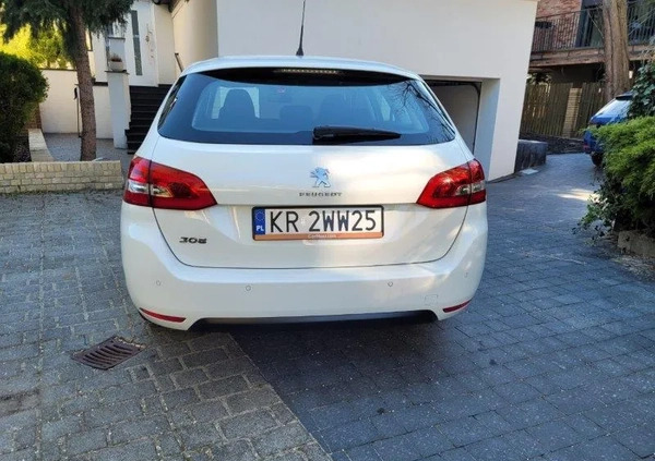 Peugeot 308 cena 36000 przebieg: 162000, rok produkcji 2017 z Kraków małe 232